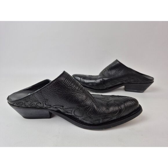 Golden Goose Women's Santiago Western Black Mule Slip On Booties Size 39 - Picture 3 of 6